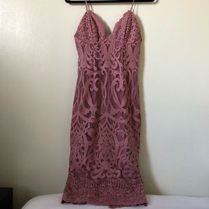 Mauve Lace Dress